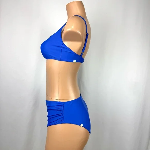 Summer salt Sz 6 Royal Blue The Marina 2 Piece Bikini Set Swimsuit Coastal Beach - Picture 5 of 12